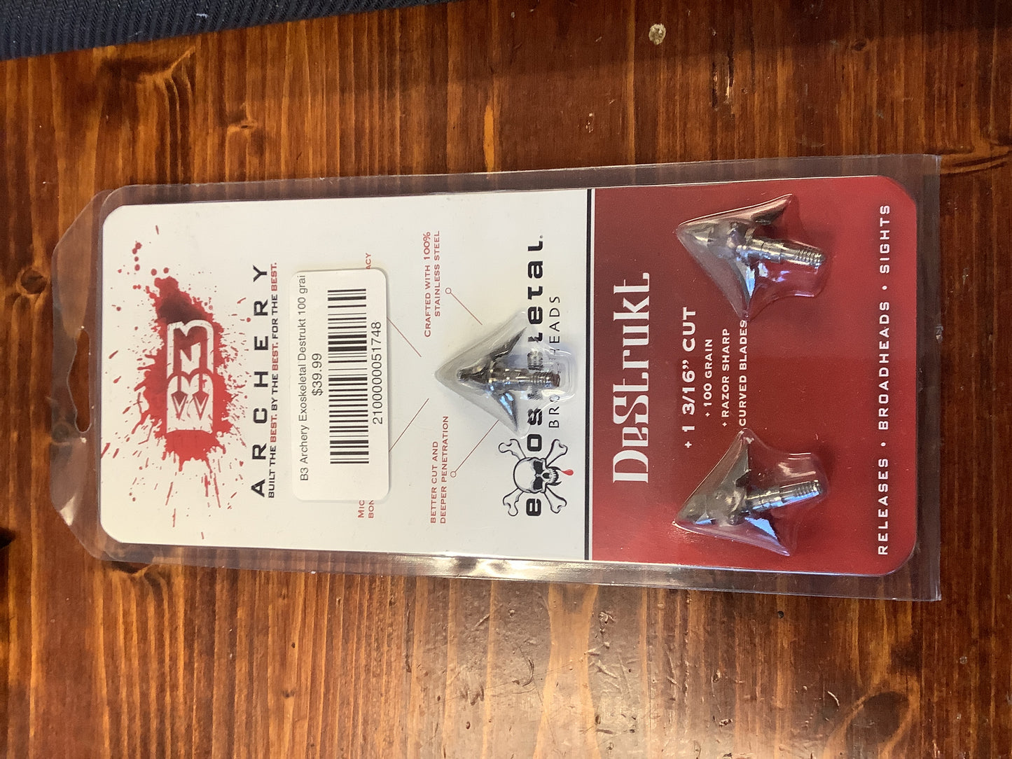 B3 Archery Exoskeletal Destrukt 100 grain