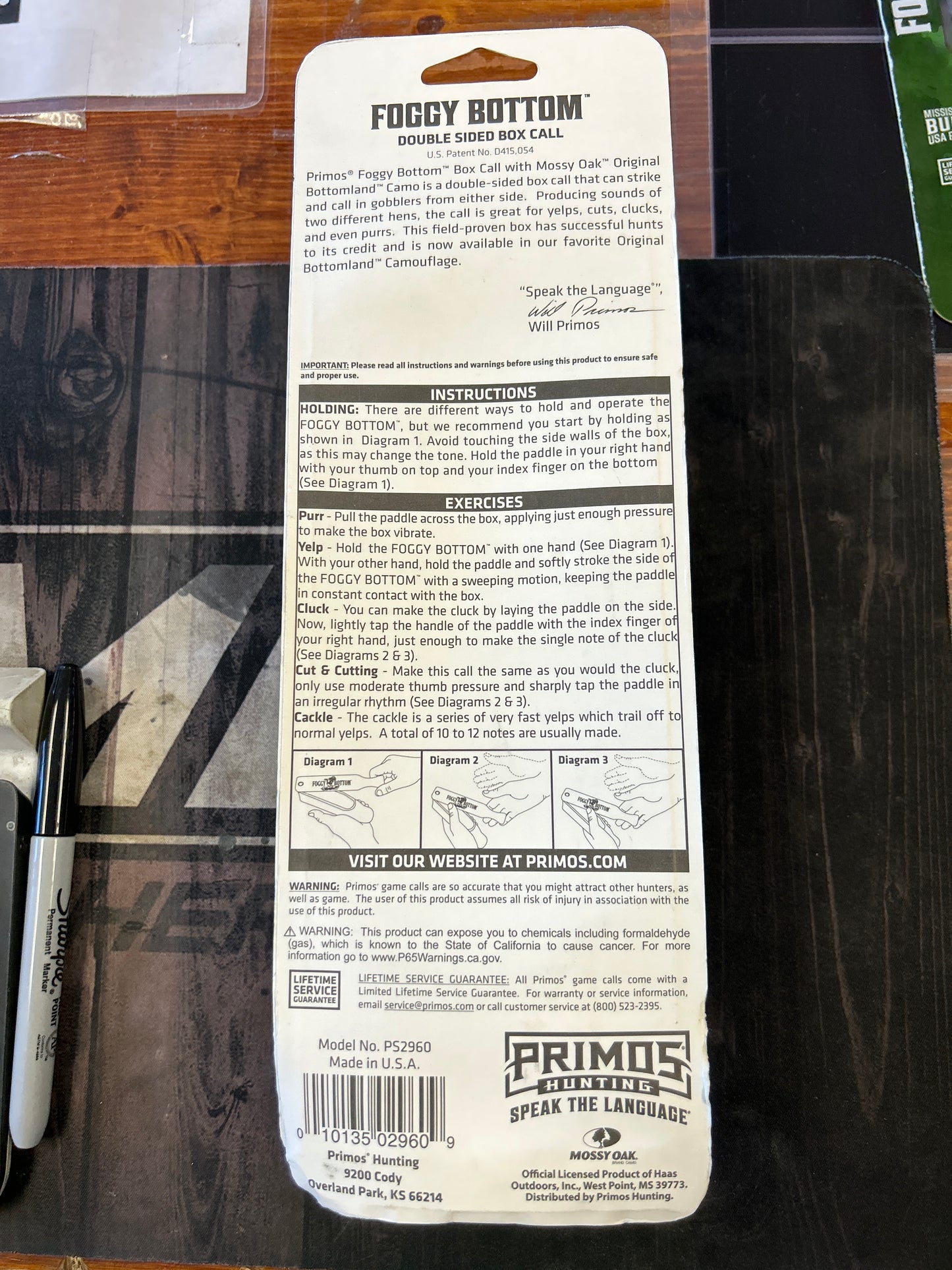 Primos Foggy Bottom Box Call