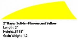 Gateway Rayzr Feathers Neon Yellow 2 in. RW 50 pk.