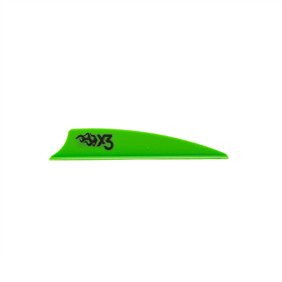 Bohning X3  2.25” Vane - Neon Green