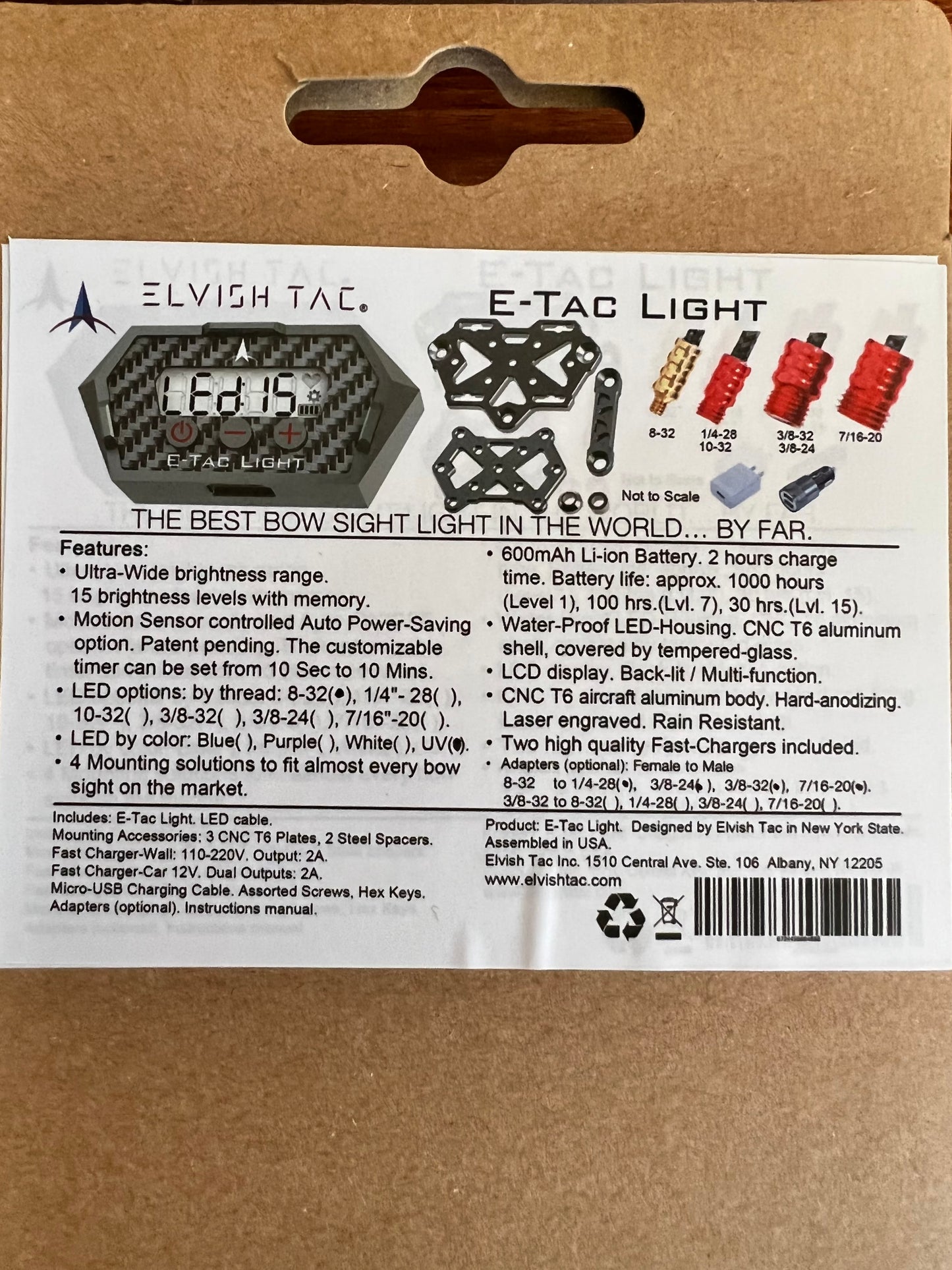 Elvish Tac E-Tac Bow Sight Light