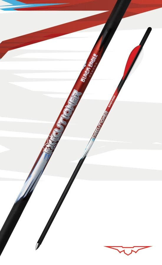 Black Eagle Executioner Crossbow Fletched Arrows 2" vanes 6 pack .003