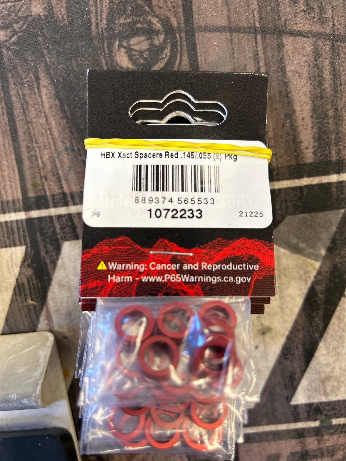 Hoyt Archery Xact Spacers Red .145/0.55 6 pack
