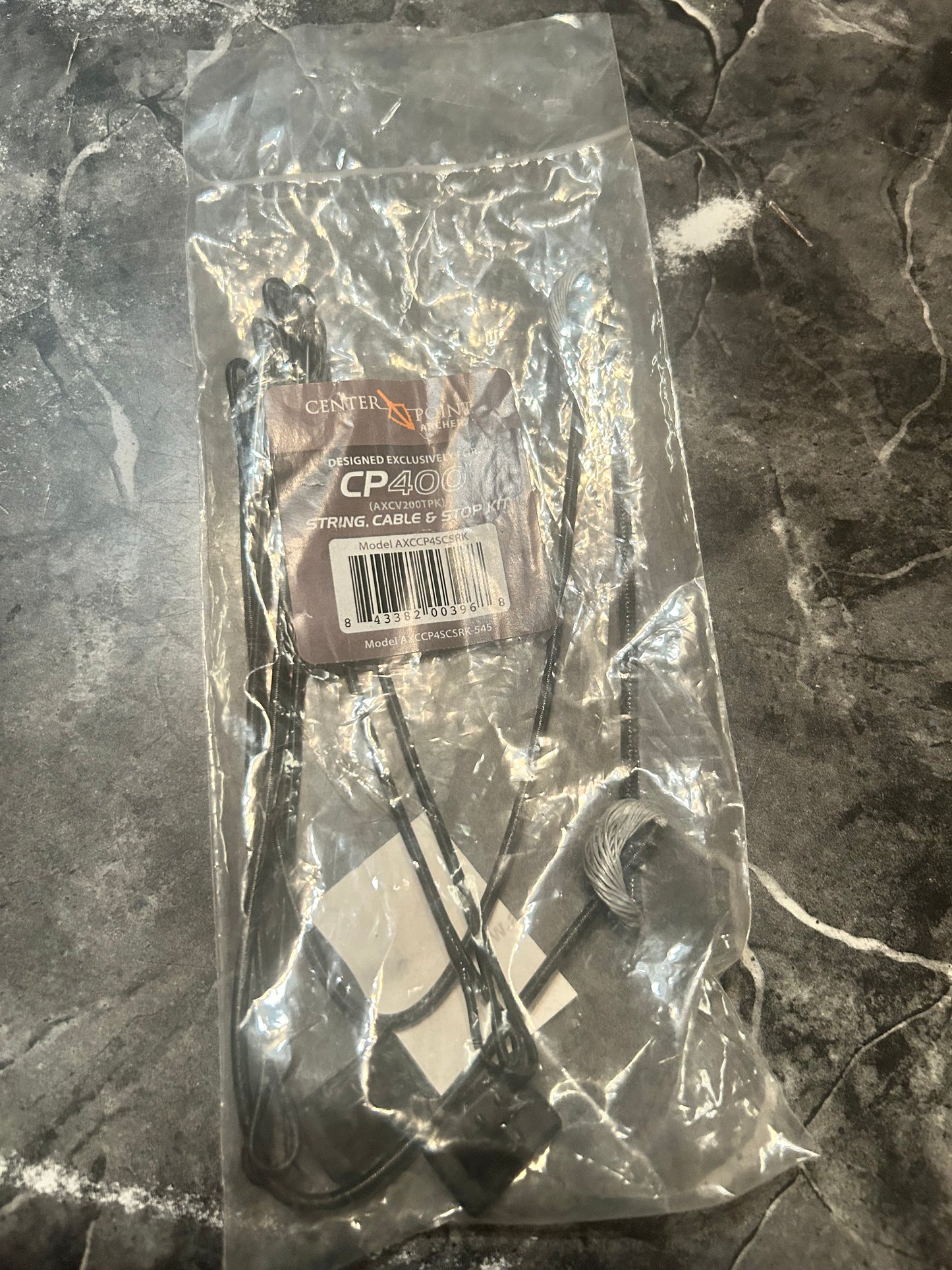 Center Point archery (CP 400) strings and cable stop kit