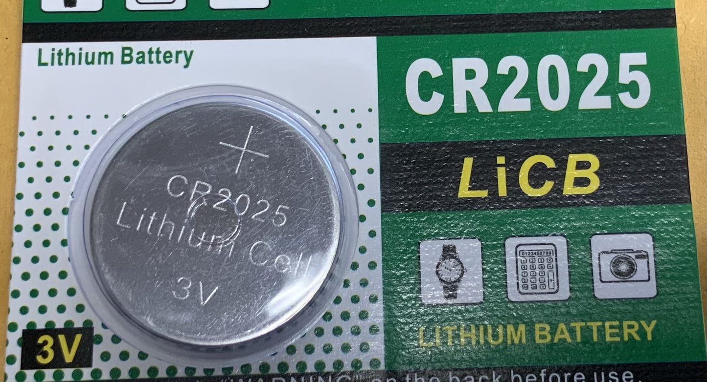 C2025 3v Lithium Battery