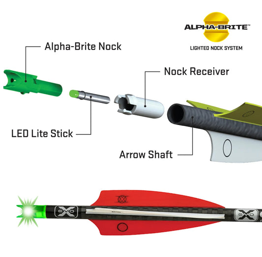 TenPoint TenPoint Alpha-Brite Lighted Crossbow Nock System (3-pack) - Red