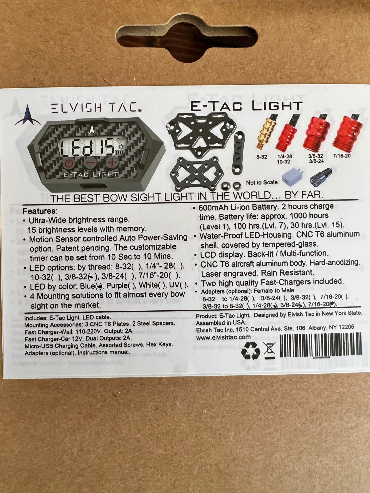 Elvish Tac E-Tac Bow Sight Light