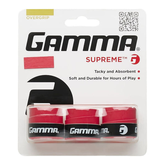 Gamma Supreme grip tape - Red - 3 pack