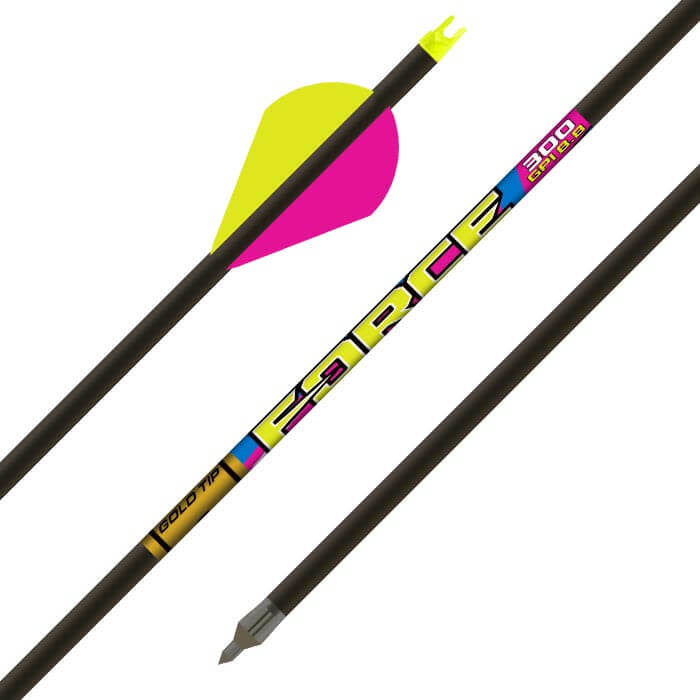 Gold Tip Force F.O.C. High F.O.C. Hunting Arrow 4 Fletch Buckeye