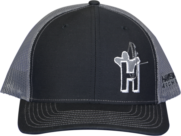 HAMSKEA LOGO BALL CAP – BLACK/CHARCOAL GRAY