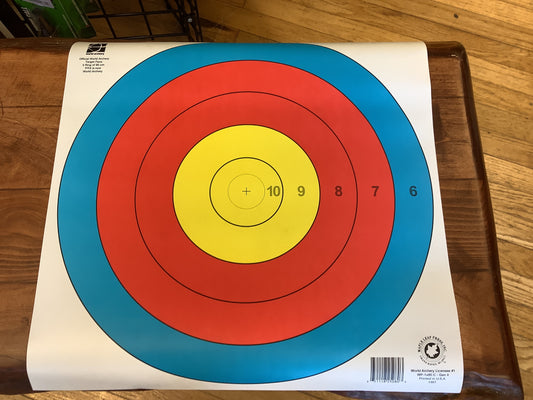 Maple Leaf World Archery Official 5 Ring Waterproof Target Face (WP-80 cm)