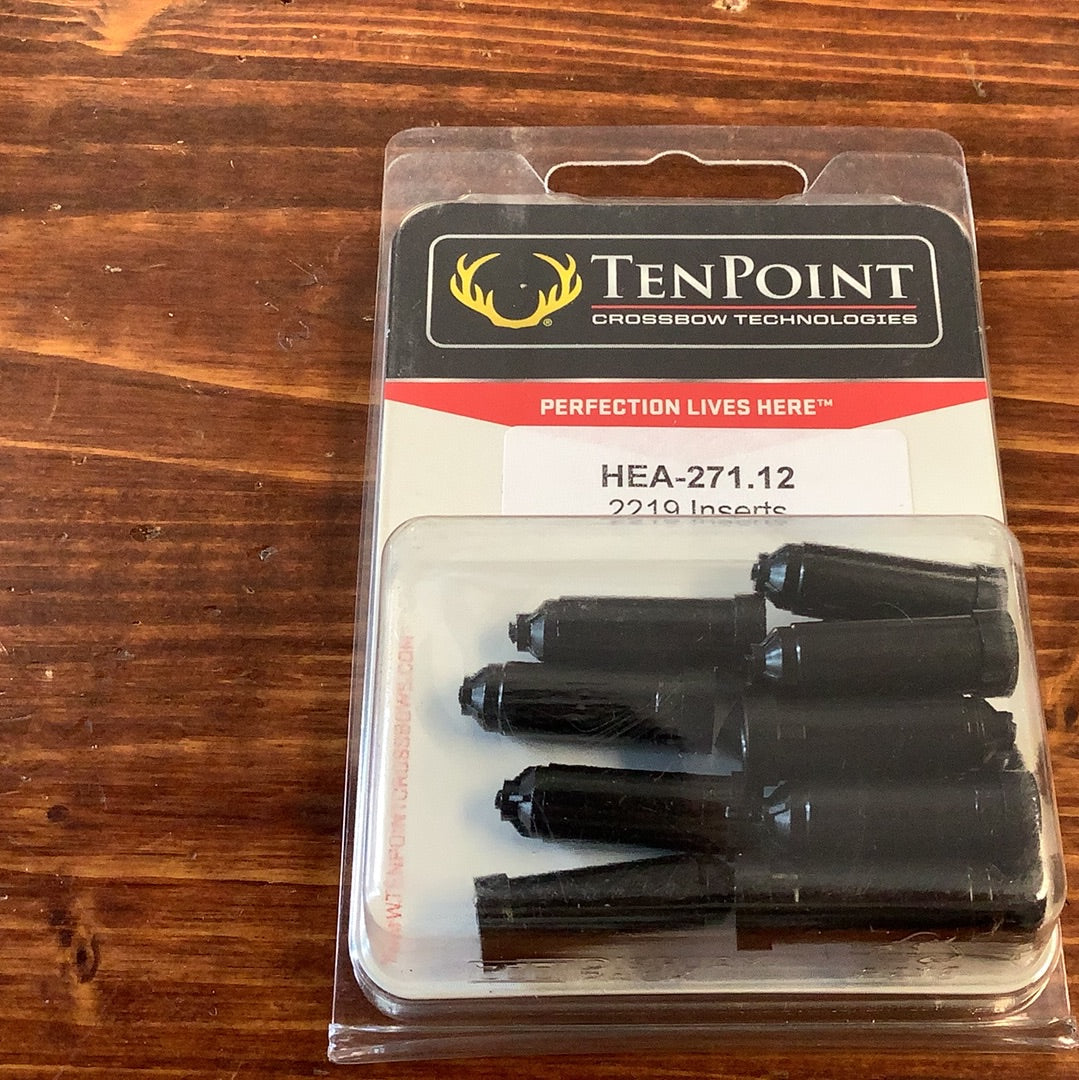 TenPoint Crossbows 2219 Point Inserts for Aluminum Arrows - 12/Pack