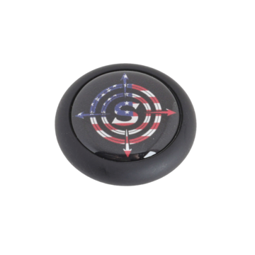 Shrewd Archery Aluminum 1/3oz - Matte black -Patriot Sticker