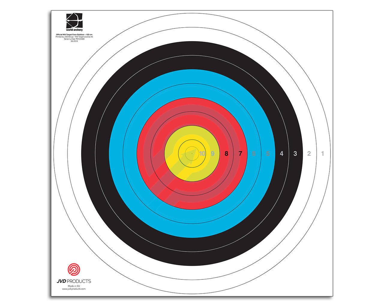 JVD 122CM Reinforced FITA Target Face