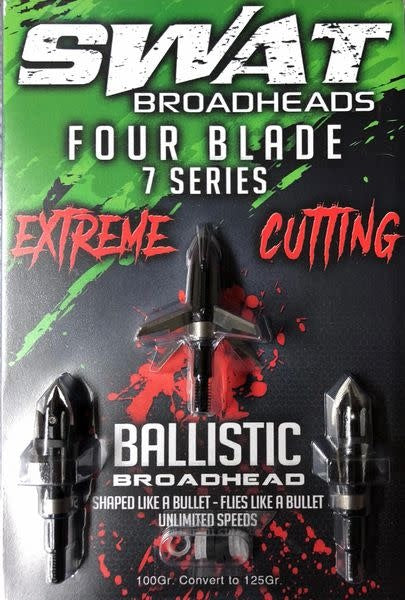 Swat Broadheads Four Blade 7 Series